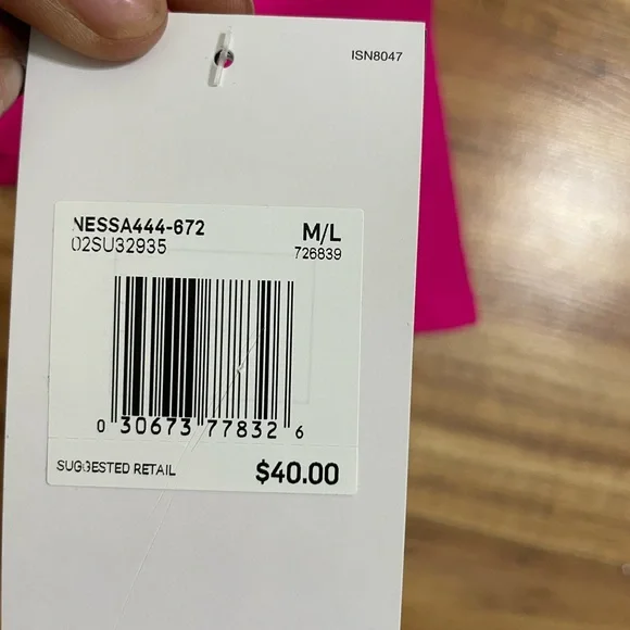 Nike Victory Women's Essential Hijab Swimsuit Hood Size M/L Pink New With Tags - Picture 3 of 4